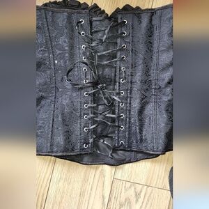 Black Lace-Up Corset
